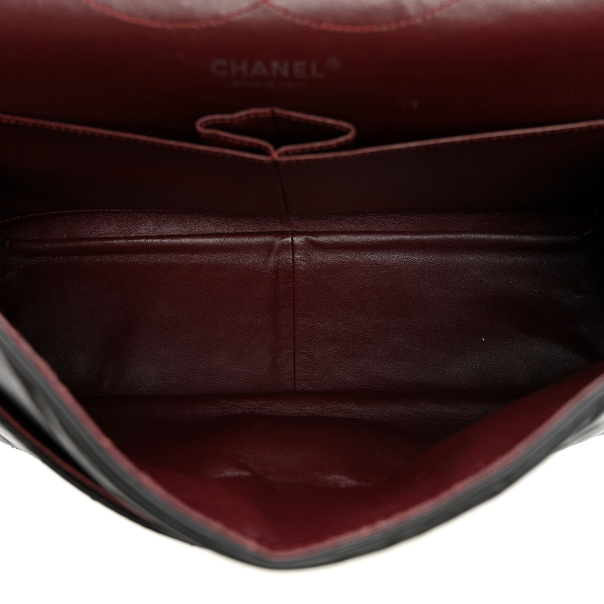 Aged Calfskin Quilted 2.55 Reissue 227 Flap Black