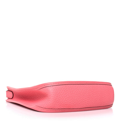 Hermes Taurillon Clemence Amazone Evelyne TPM Rose Azalee Rouge Pivoine 4 of 14