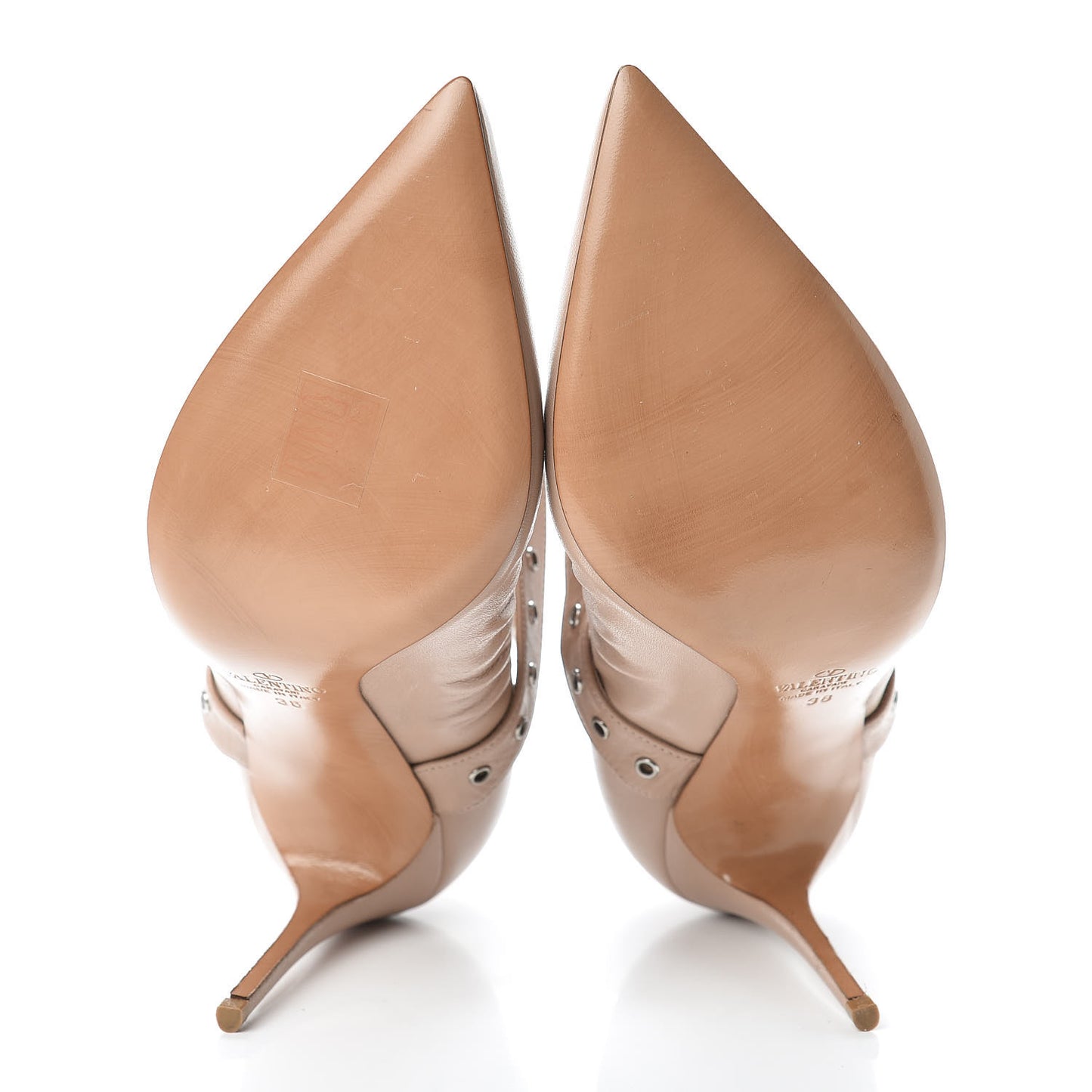 Nappa Love Latch Cross Strap 100mm Pumps 38 Poudre