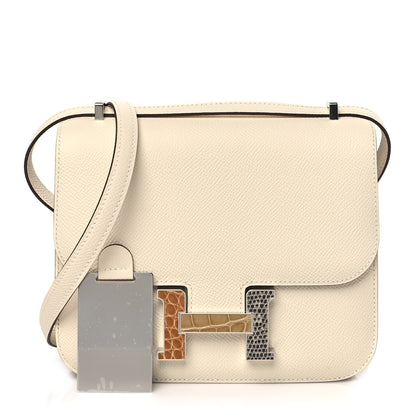 Hermes Epsom Shiny Alligator Lizard Constance 18 Nata 1 of 10