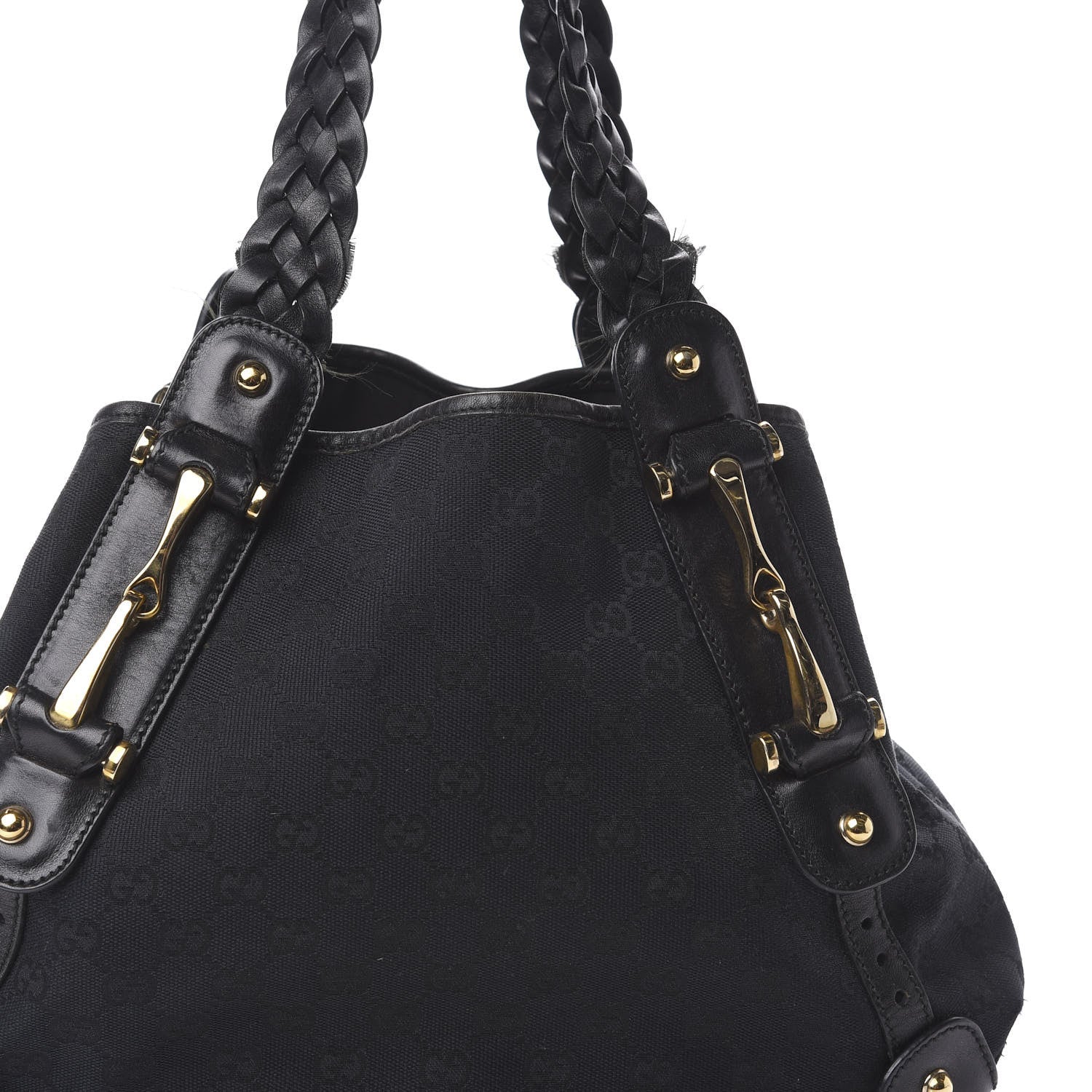 Gucci Monogram Small Pelham Shoulder Bag Black 12 of 14