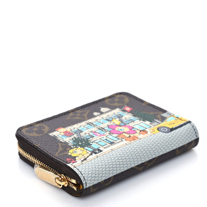 Louis Vuitton Monogram 2022 Christmas Animation New York Soho Zippy Coin Purse Yellow 4 of 8