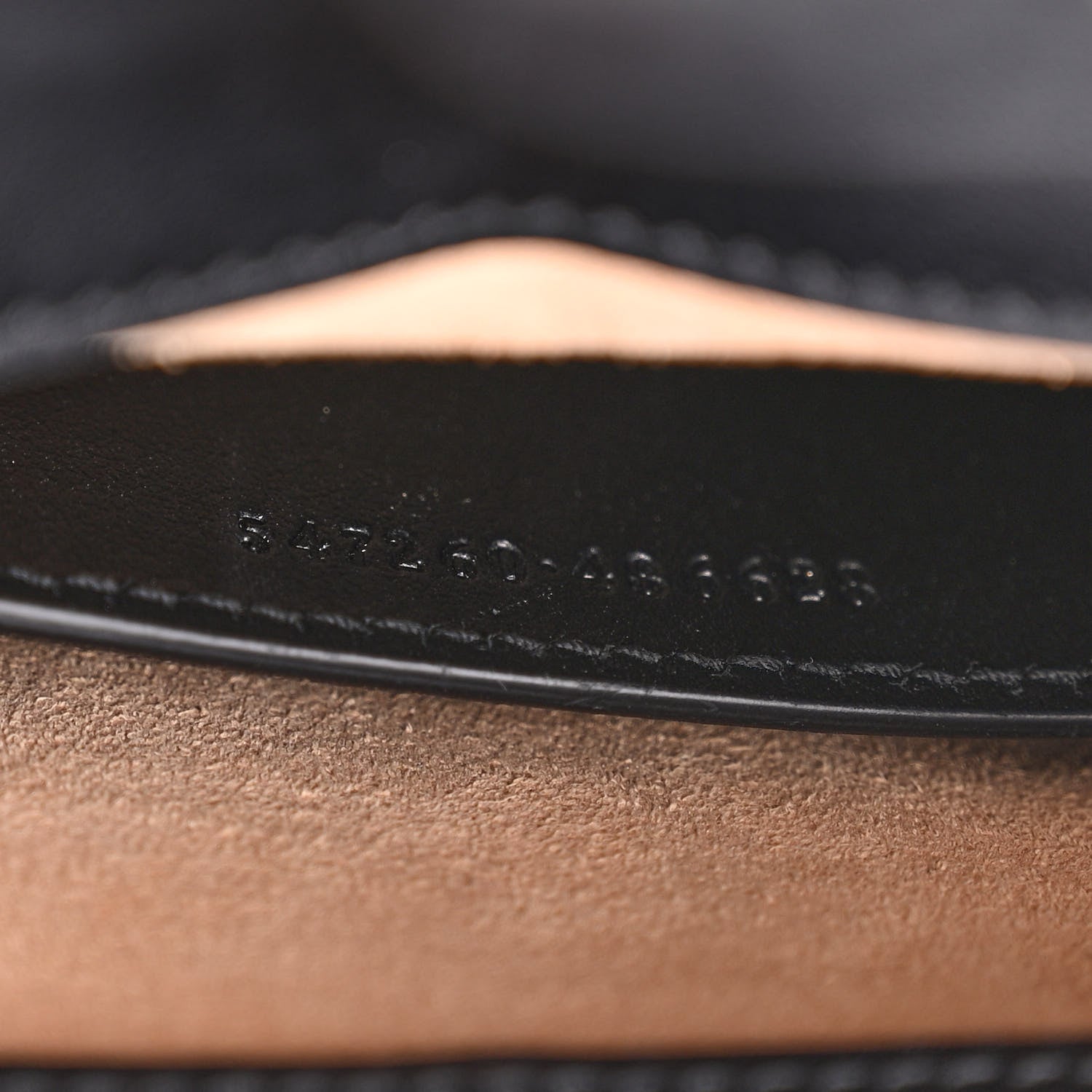 Gucci Calfskin Matelasse Mini GG Marmont Top Handle Shoulder Bag Black 7 of 12