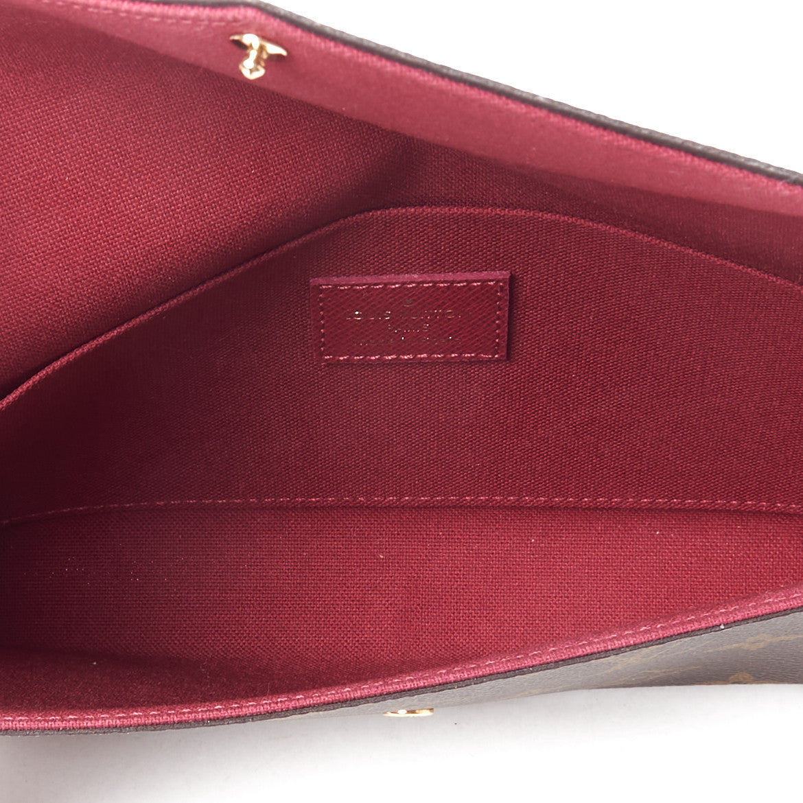 Louis Vuitton Monogram Pochette Felicie Chain Wallet Fuchsia 7 of 8