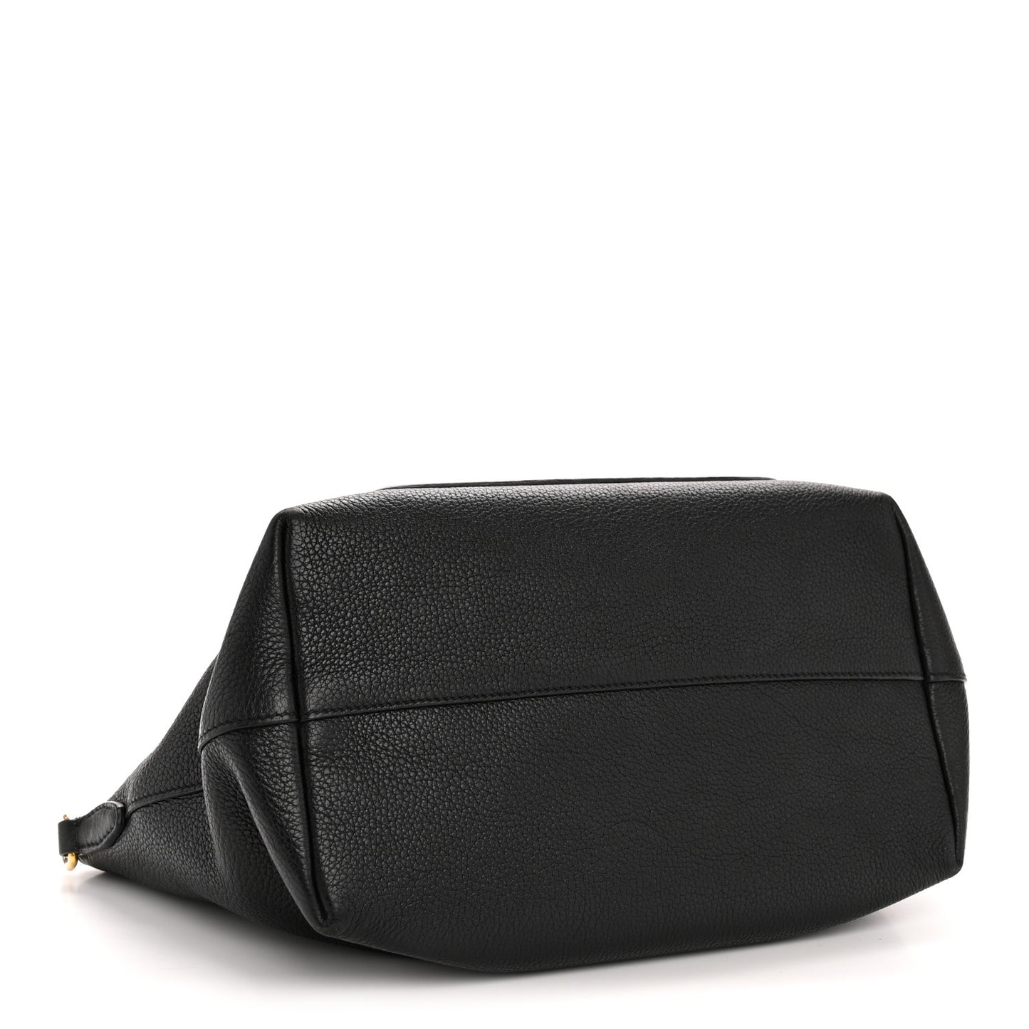 Vitello Daino Pocket Small Tote Black