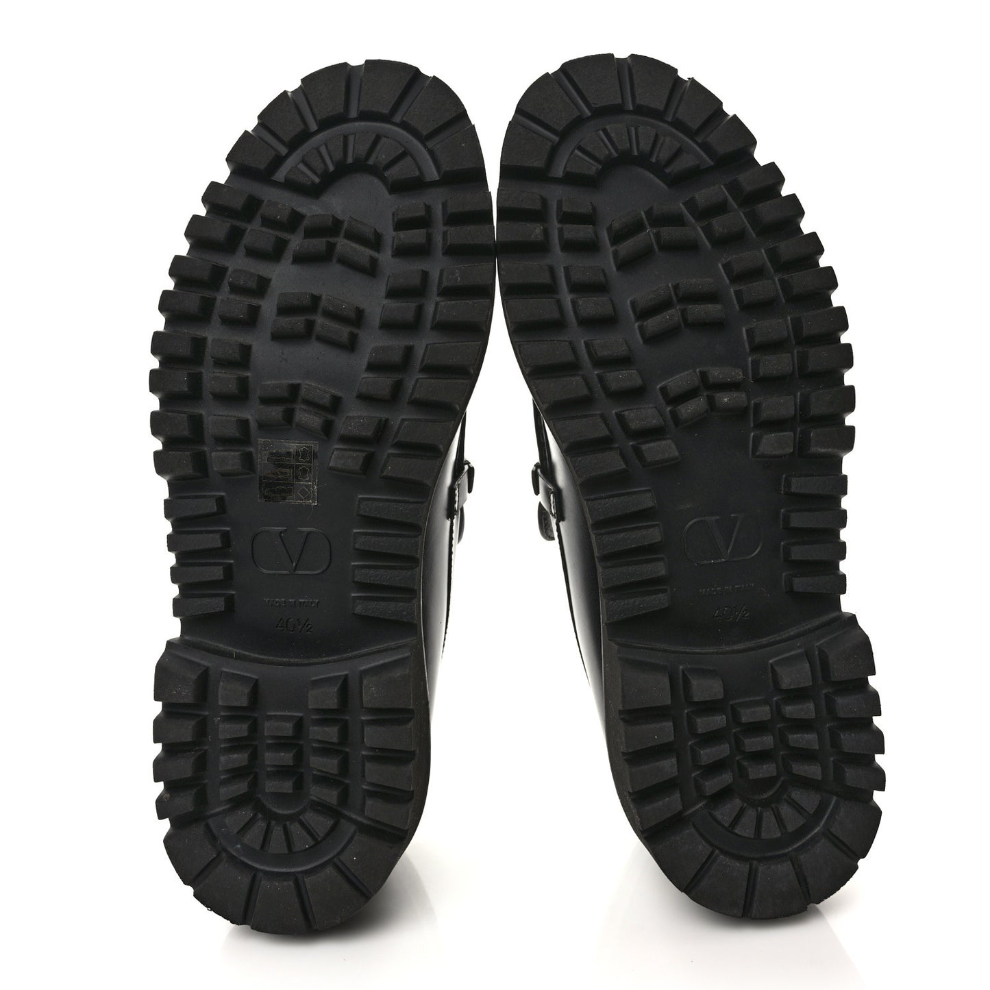 Calfskin VLogo Loafers 40.5 Black