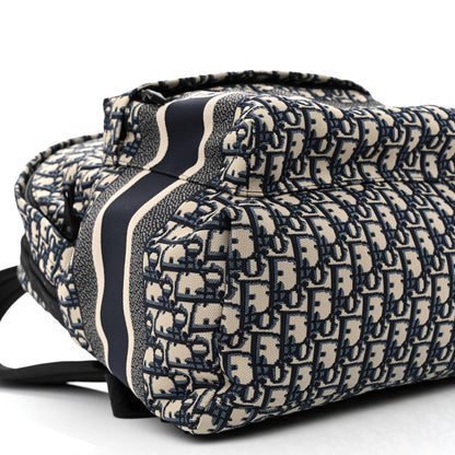 Christian Dior Oblique Diortravel Backpack Blue 9 of 10