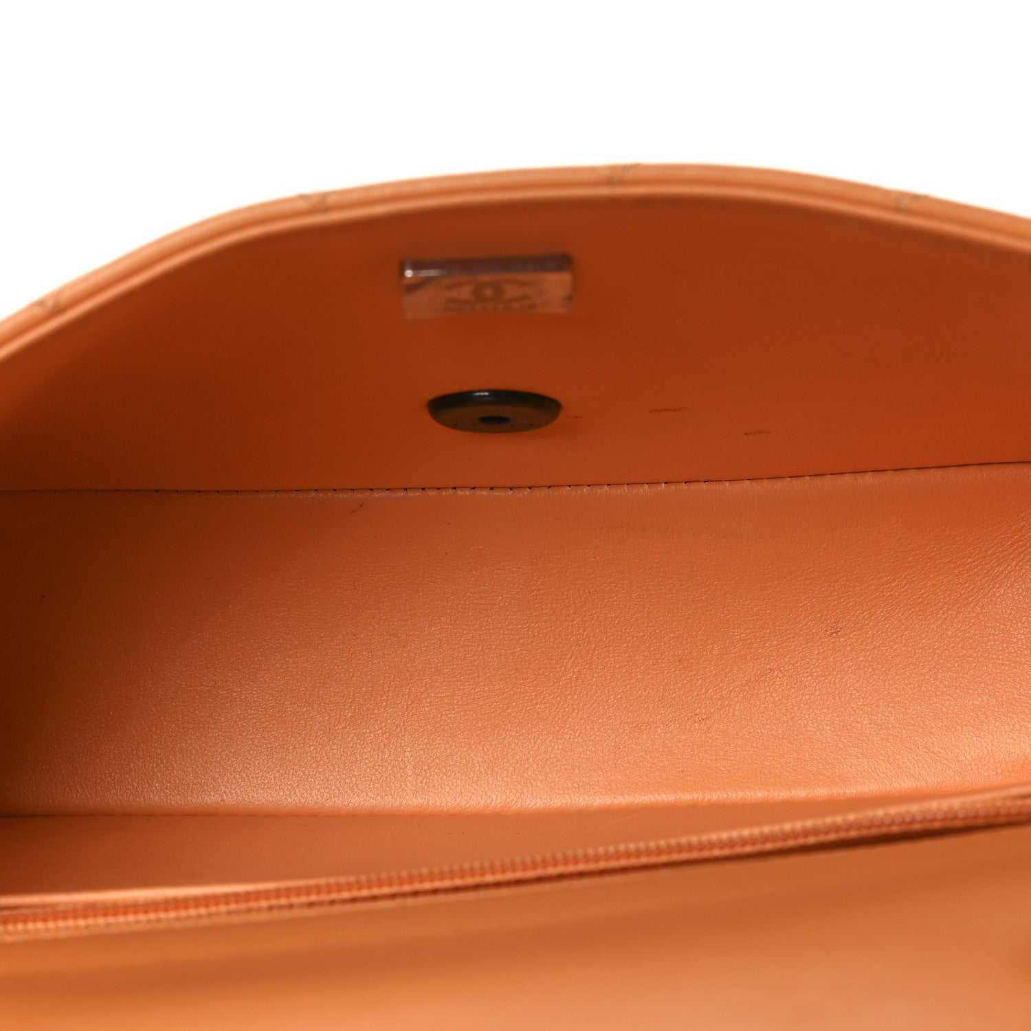Chanel Lambskin Quilted Mini Rectangular Flap Orange 5 of 14