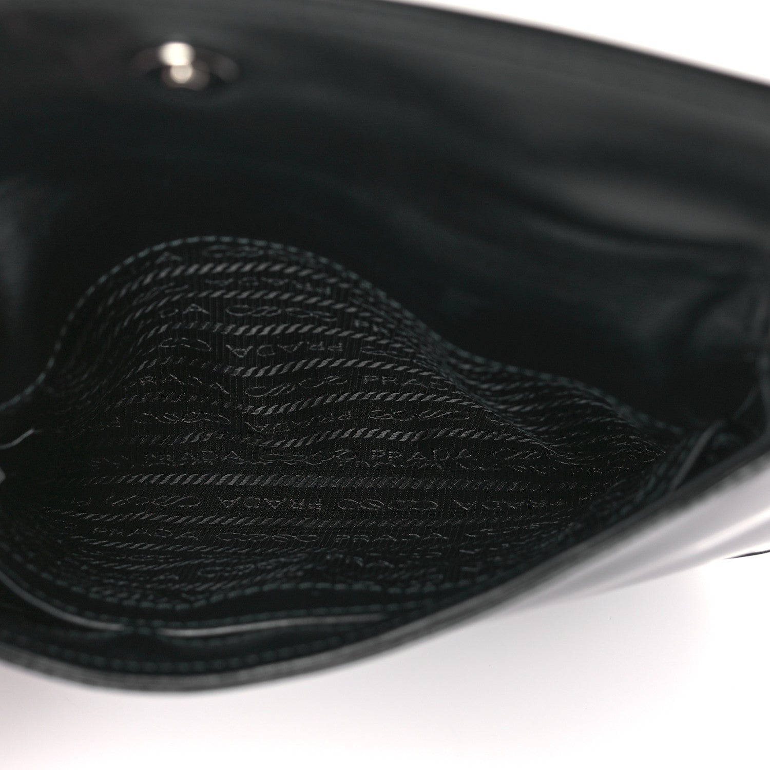 Prada Spazzolato Cleo Flap Shoulder Bag Black 5 of 8