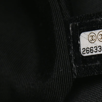 Chanel Crumpled Calfskin Quilted 31 Large Shopping Bag Black 6 of 10