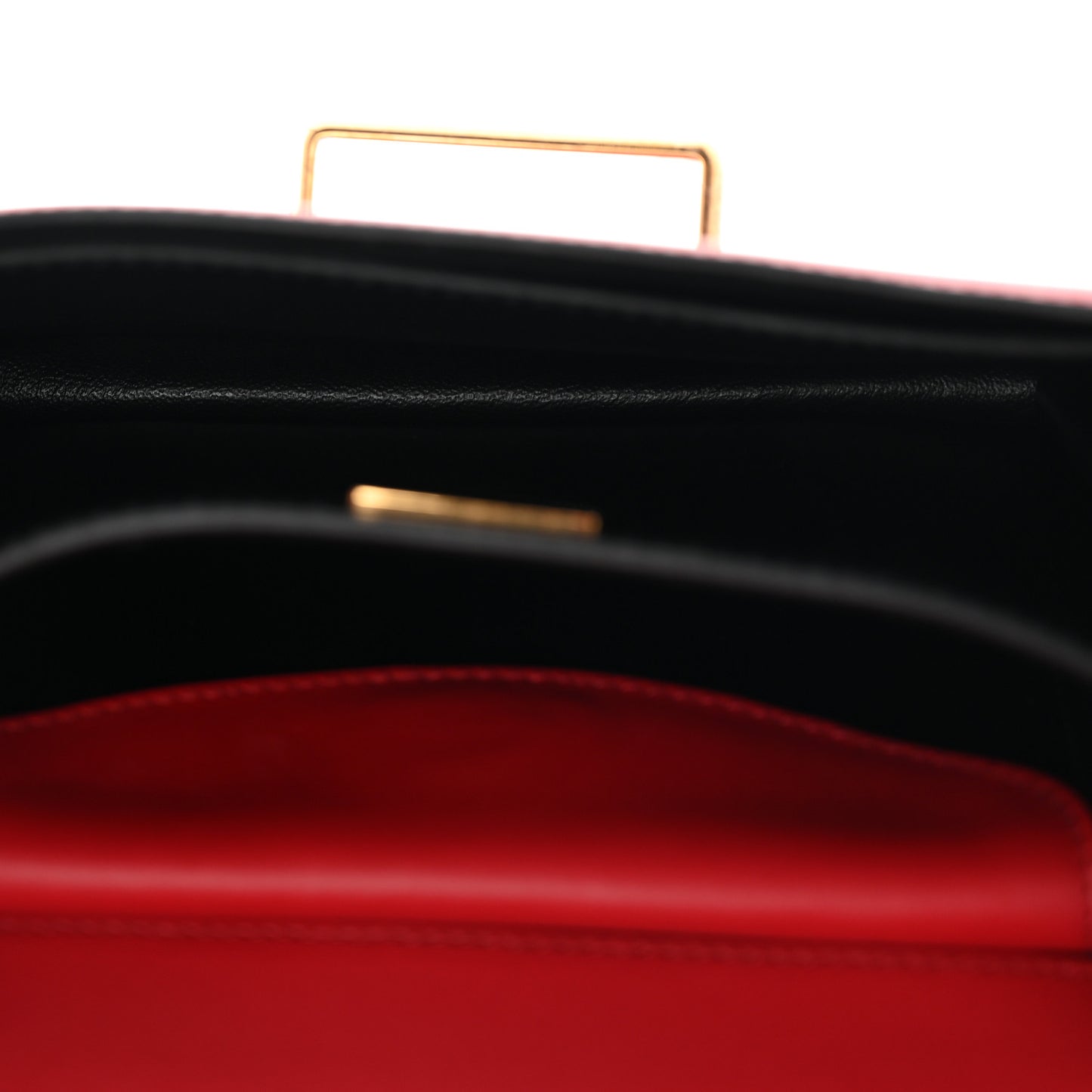 City Calfskin Saffiano Cahier Bag Fuoco Black