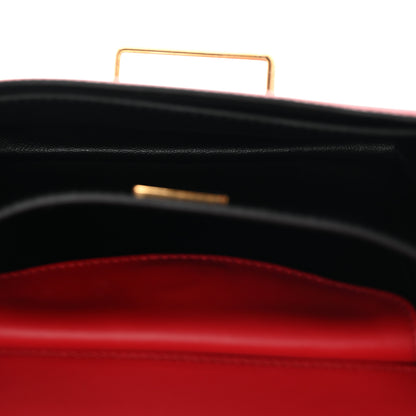 Prada City Calfskin Saffiano Cahier Bag Fuoco Black 5 of 10
