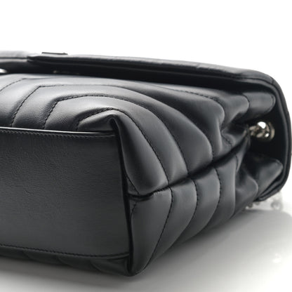 Saint Laurent Calfskin Y Quilted Monogram Small Loulou Chain Satchel Black 11 of 11