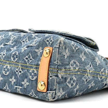 Louis Vuitton Monogram Denim Baggy PM Blue 9 of 10