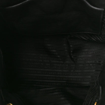 Prada Vitello Daino Shopping Tote Black 5 of 9