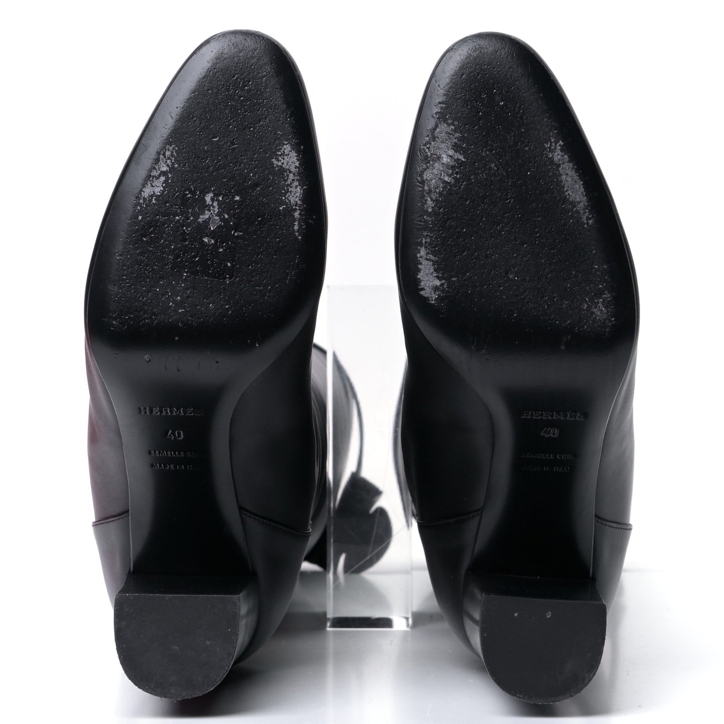 Heritage Calfskin Story Boots 40 Black