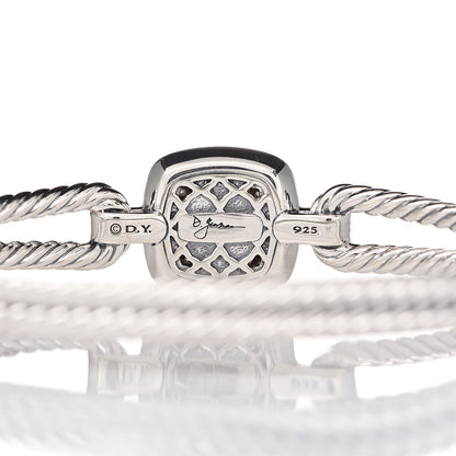 David Yurman Sterling Silver Diamond Albion Cable Bracelet 5 of 6