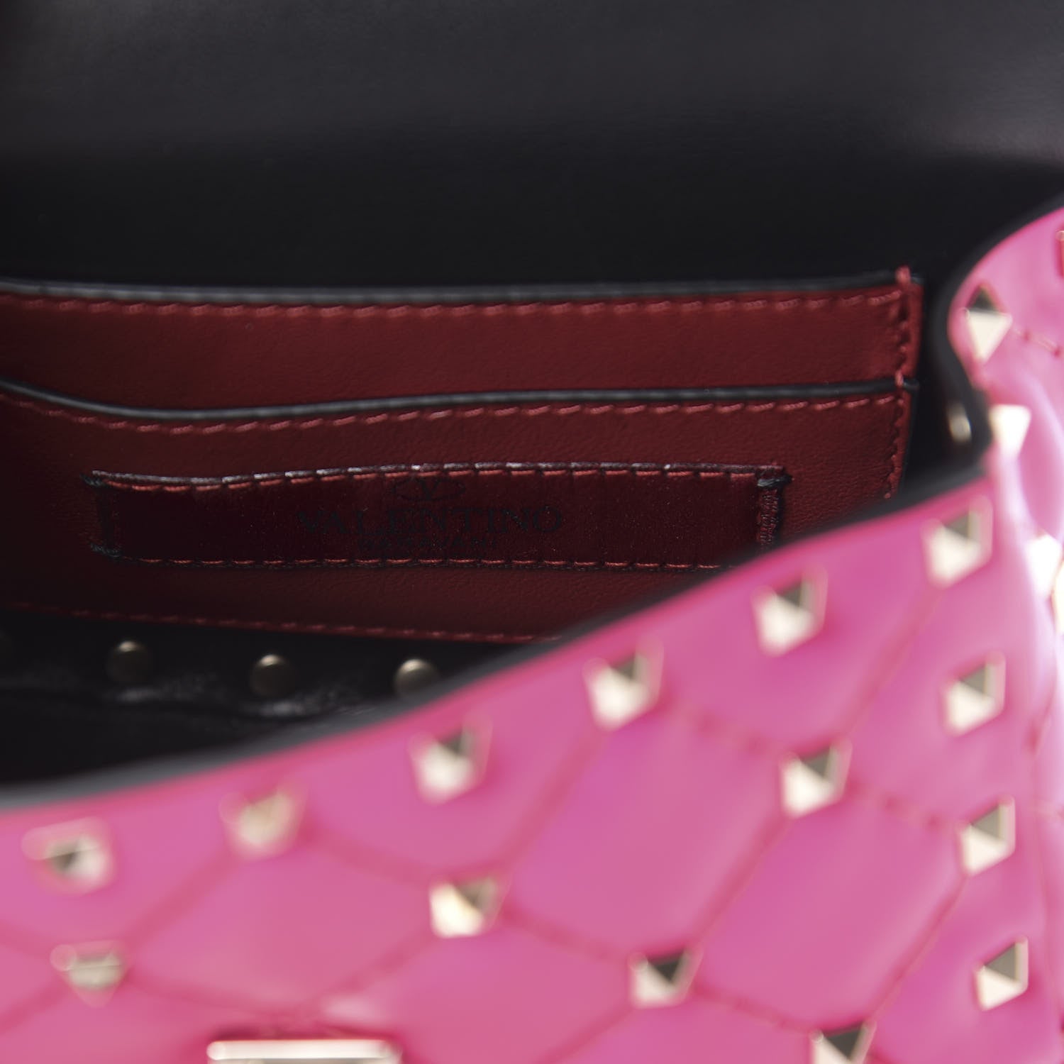 Valentino Garavani Calfskin Micro Rockstud Spike Shoulder Bag Azalea 6 of 11