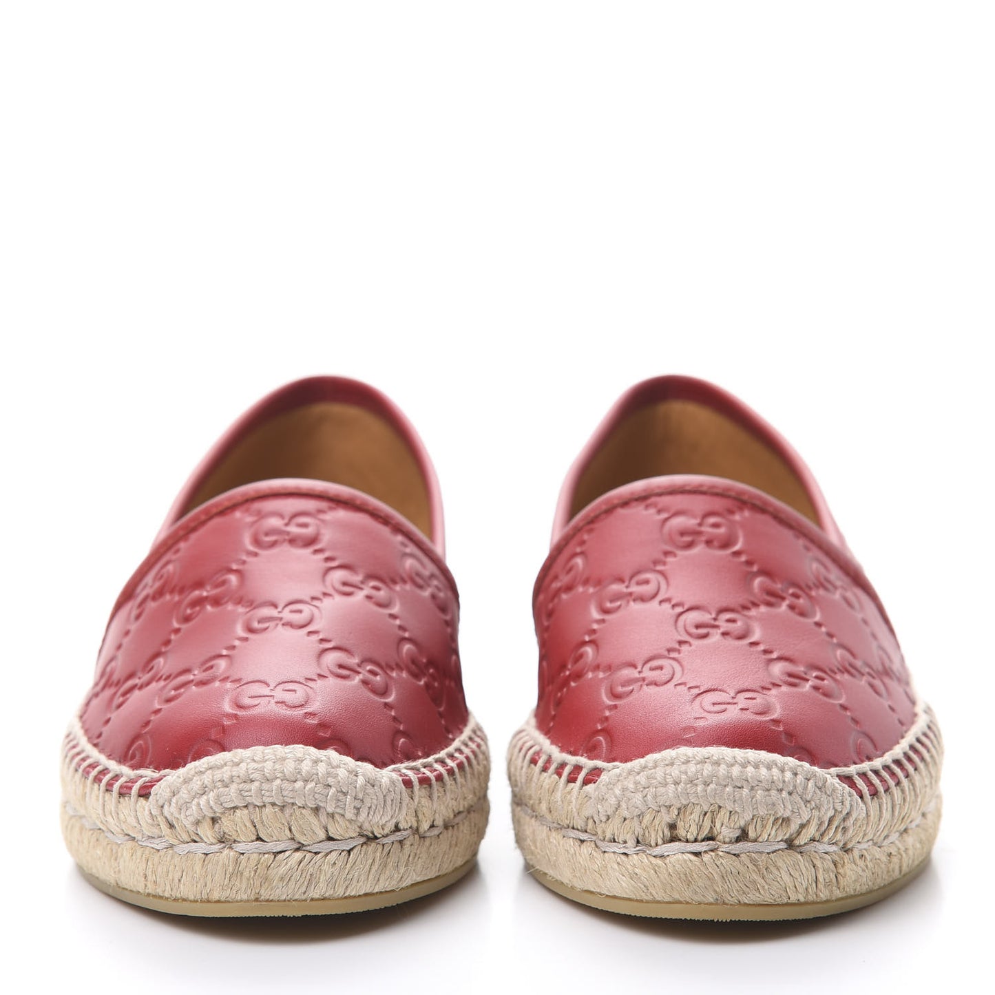 Guccissima Signature Espadrilles 35 Hibiscus Red