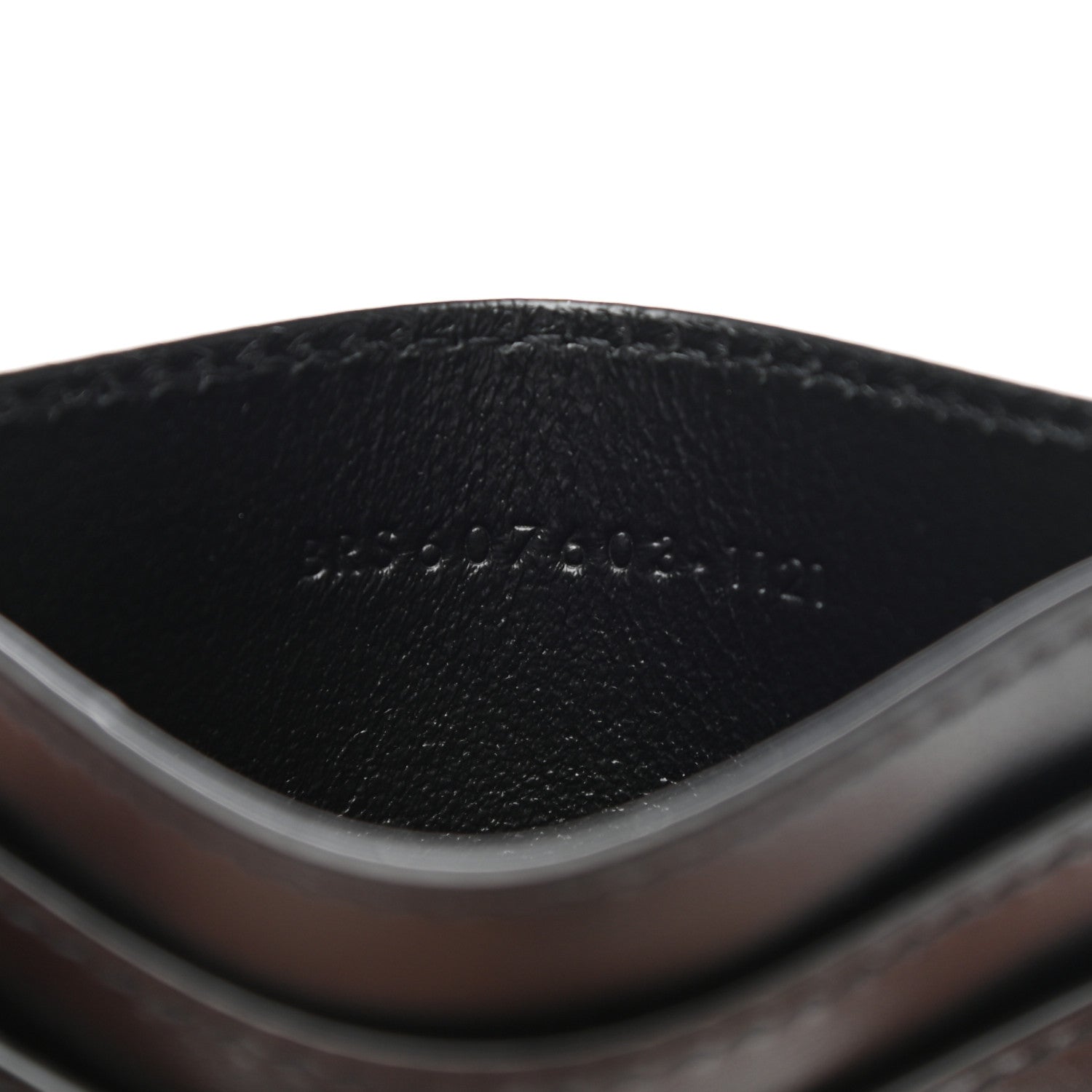 Saint Laurent Calfskin Tiny Cassandre Credit Card Case Black 7 of 9