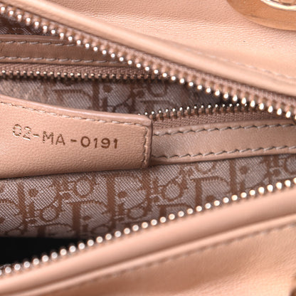 Christian Dior Lambskin Cannage Medium Lady Dior Beige 7 of 13