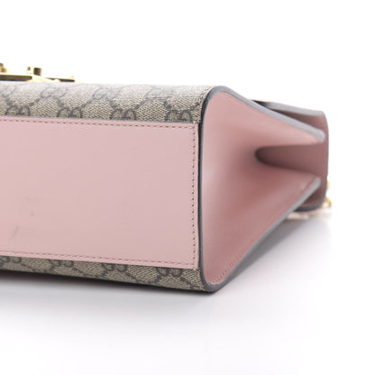 Gucci GG Supreme Monogram Calfskin Medium Padlock Shoulder Bag Beige Perfect Pink 11 of 14