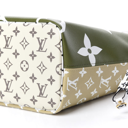 Louis Vuitton Monogram Giant Neverfull MM Kaki 7 of 11