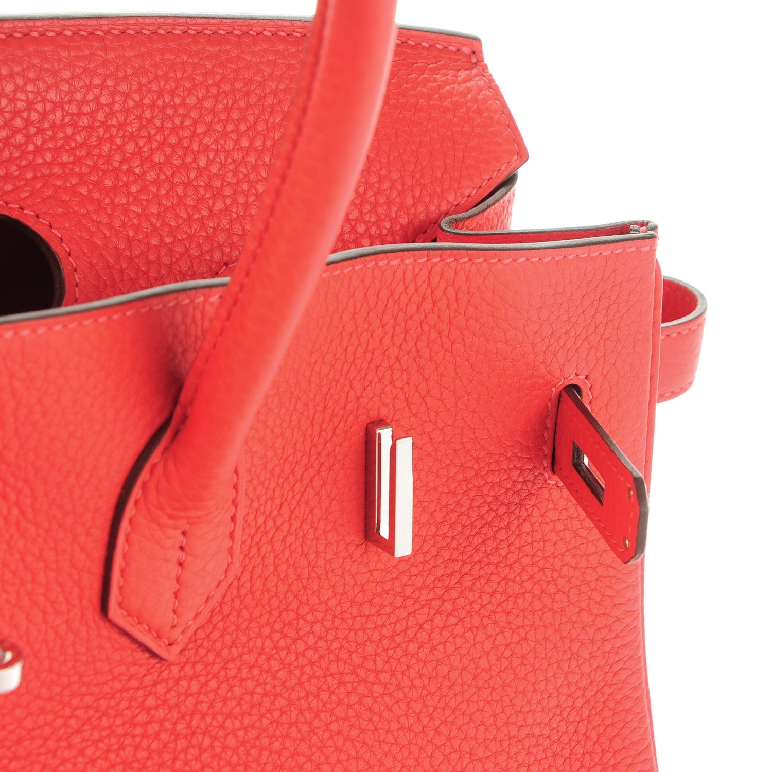 Hermes Taurillon Clemence Birkin 35 Rouge Pivoine 16 of 24