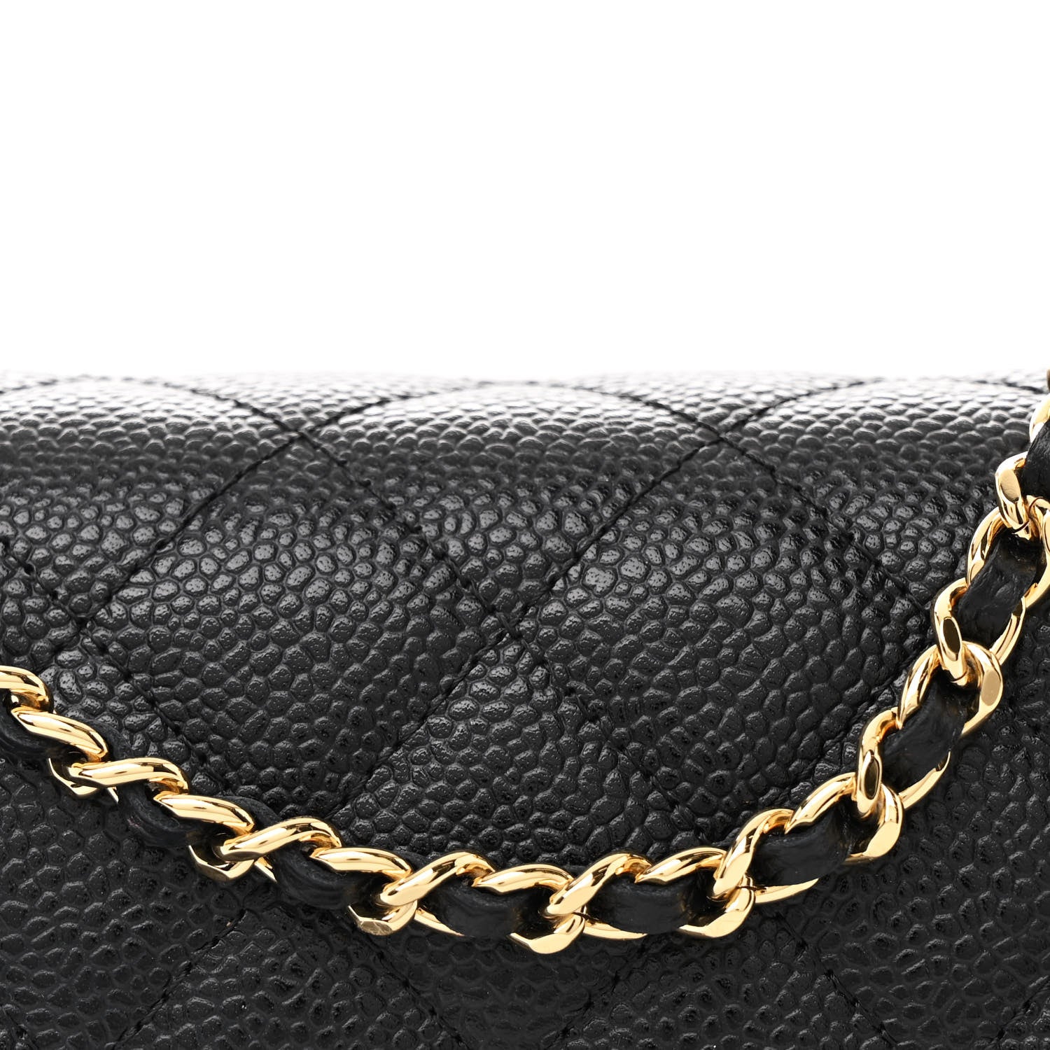 Chanel Caviar Quilted Wallet on Chain WOC Black 9 of 12