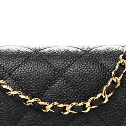 Chanel Caviar Quilted Wallet on Chain WOC Black 9 of 12
