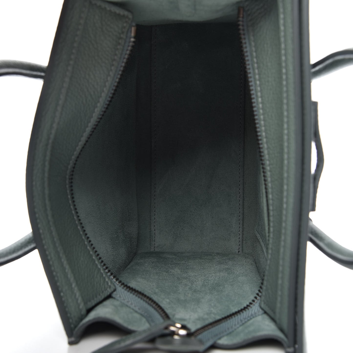 Drummed Calfskin Nano Luggage Celadon
