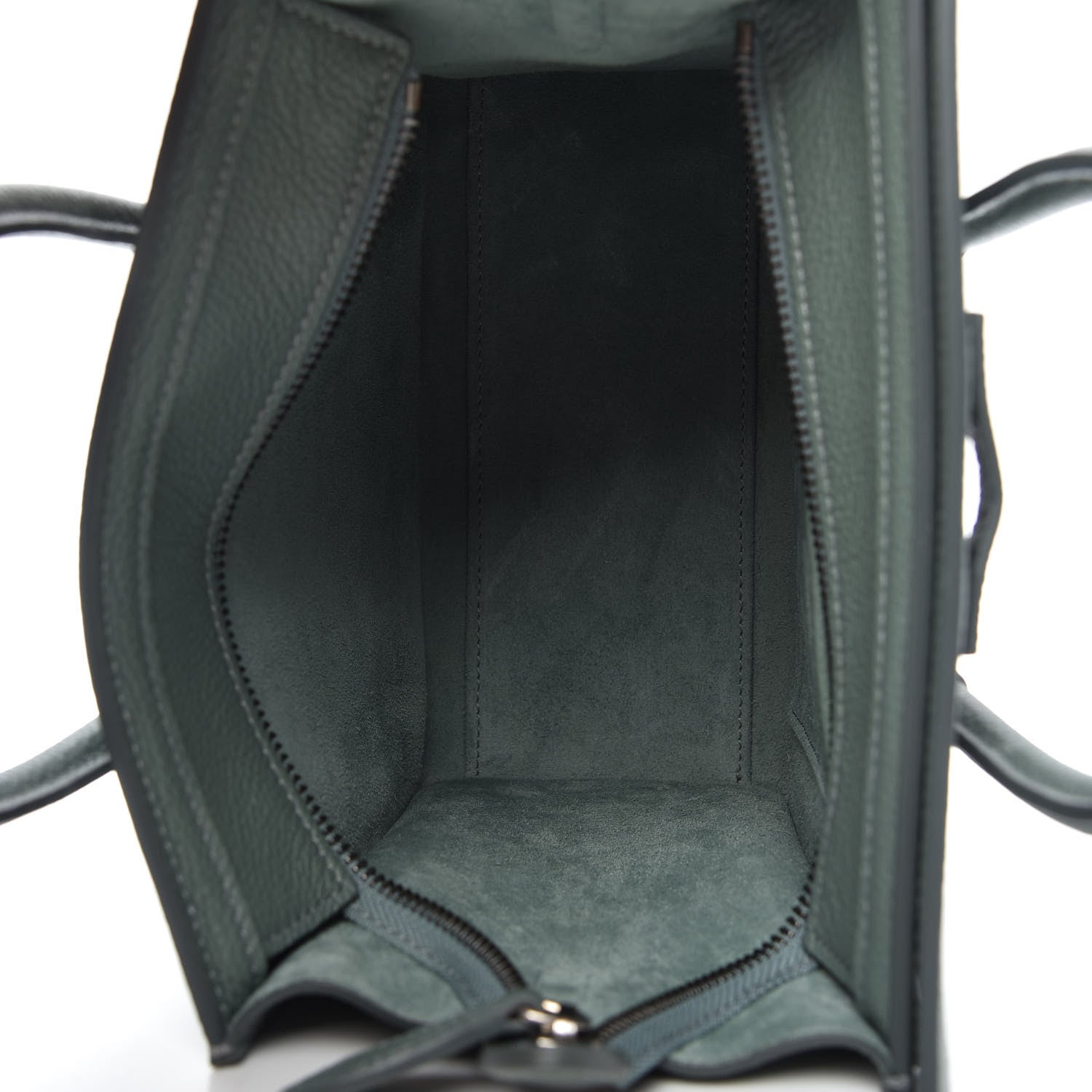 Celine Drummed Calfskin Nano Luggage Celadon 5 of 10