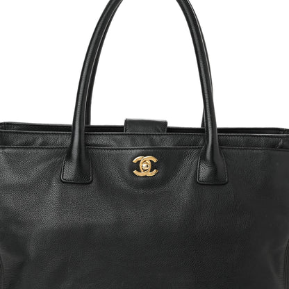 Chanel Calfskin Cerf Executive Shopper Tote Black 7 of 17
