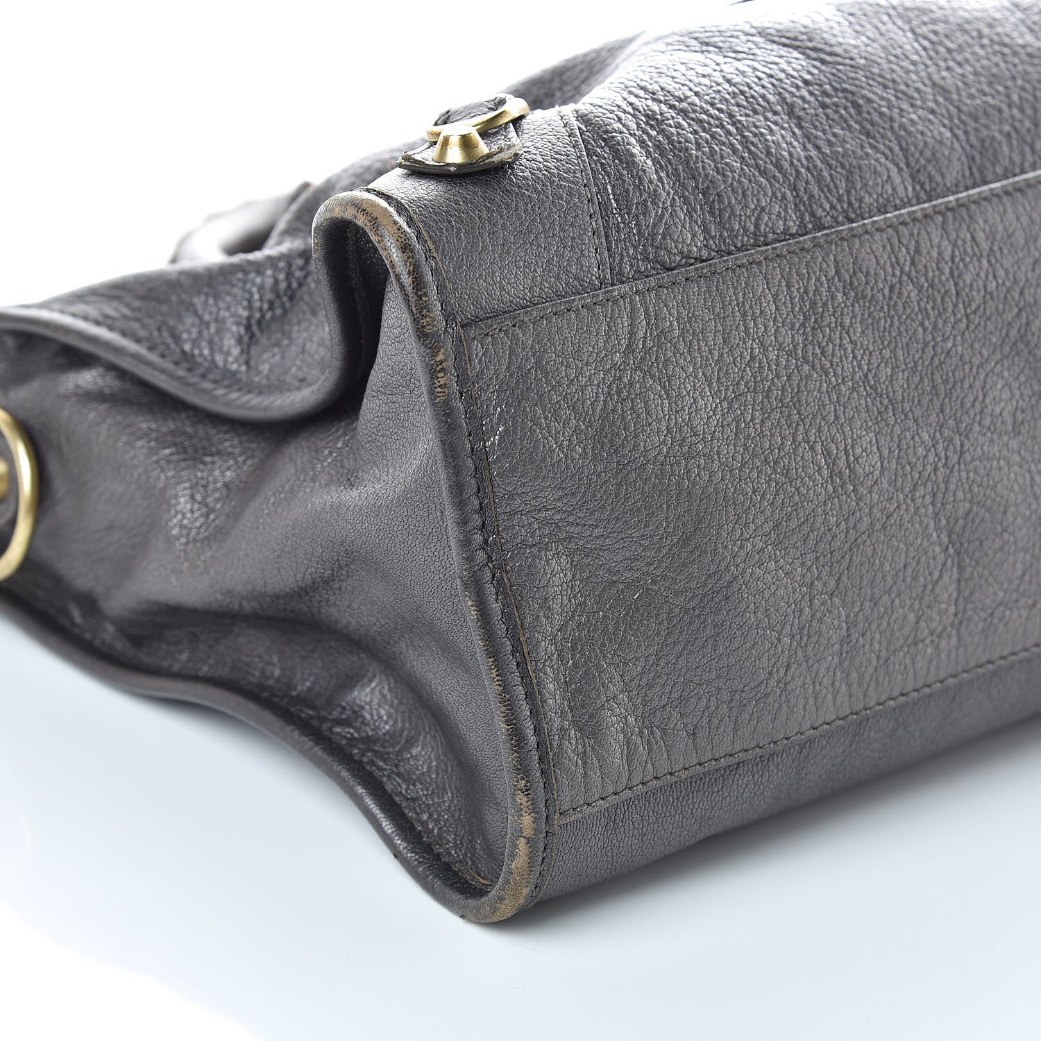 Balenciaga Pearlescent Goatskin Classic Gold Hardware City Bronze 8 of 9