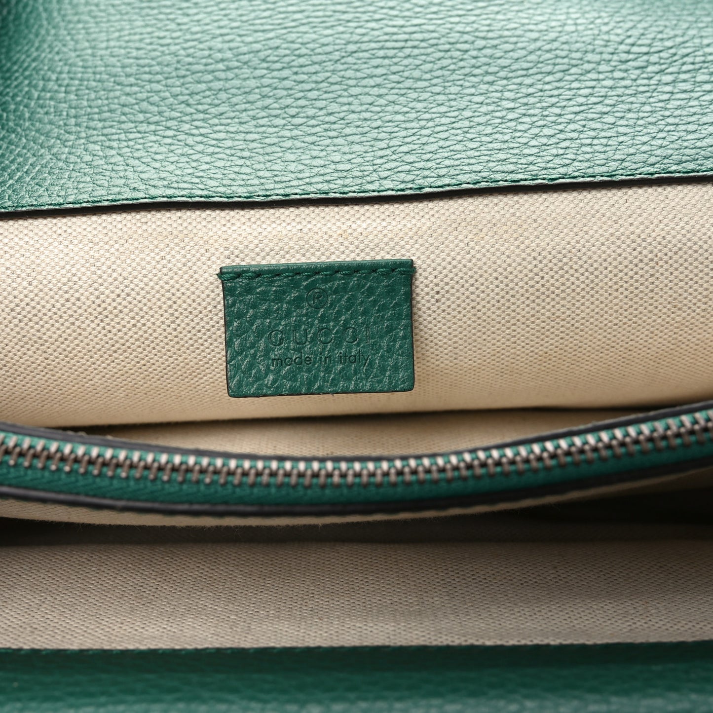 Pebbled Calfskin Small Dionysus Shoulder Bag Emerald