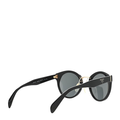 Prada Round Sunglasses SPR 05T Black 4 of 7