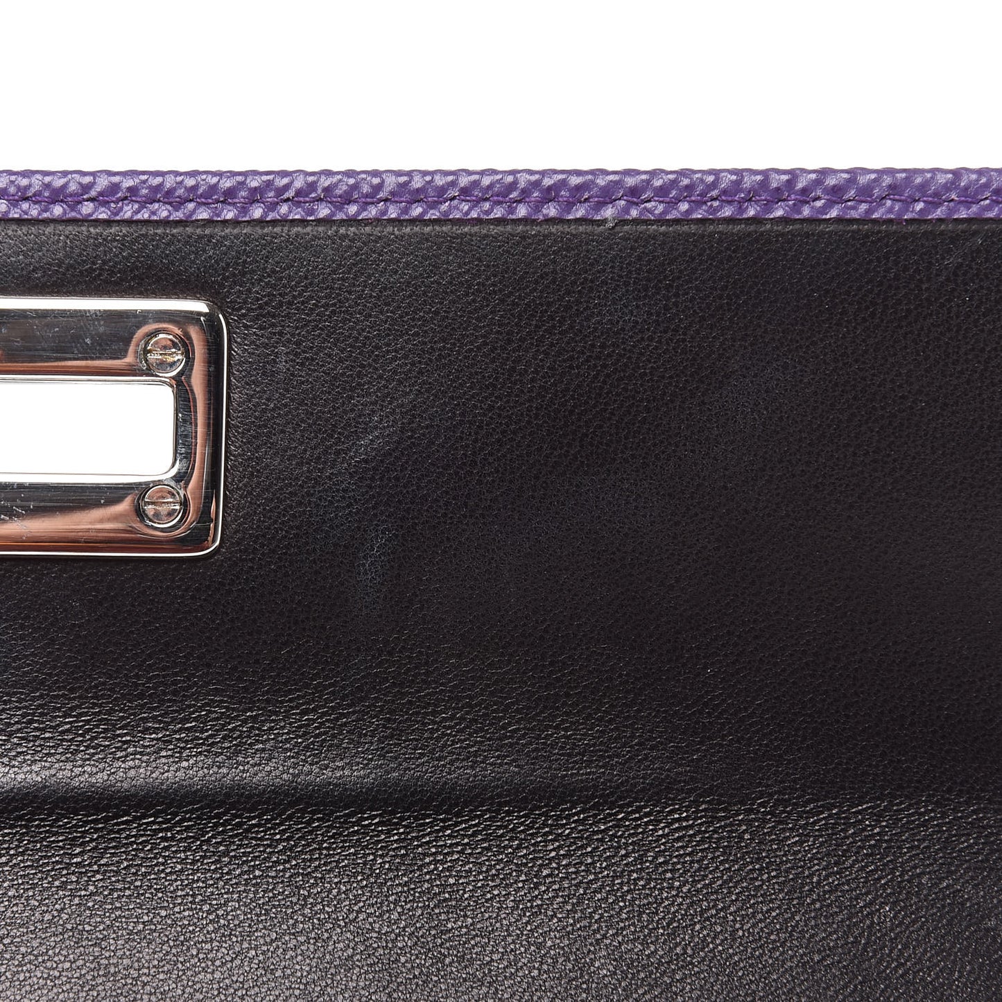 Saffiano Lux Flap Clutch Viola