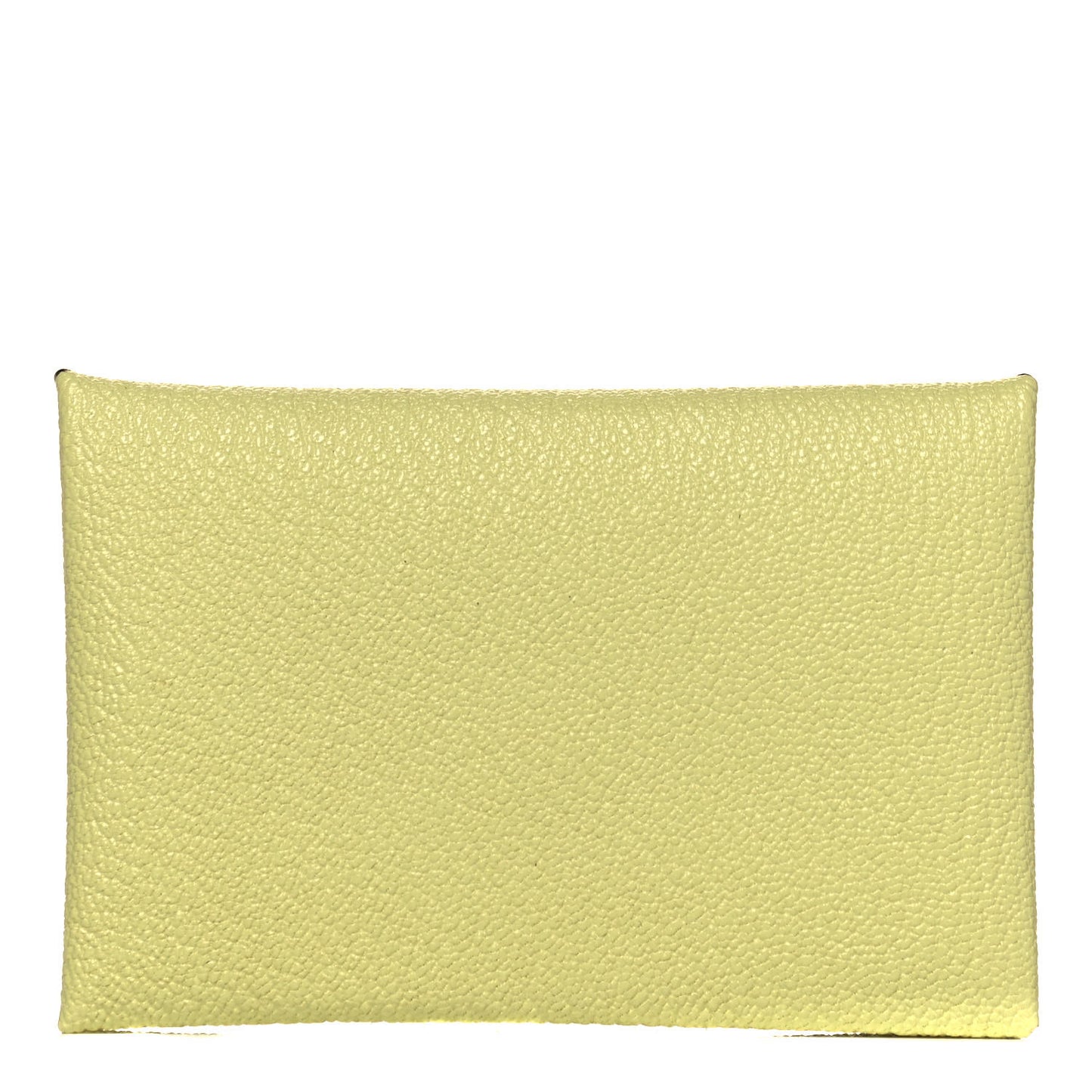 Chevre Mysore Verso Calvi Card Case Jaune Bourgeon Nata