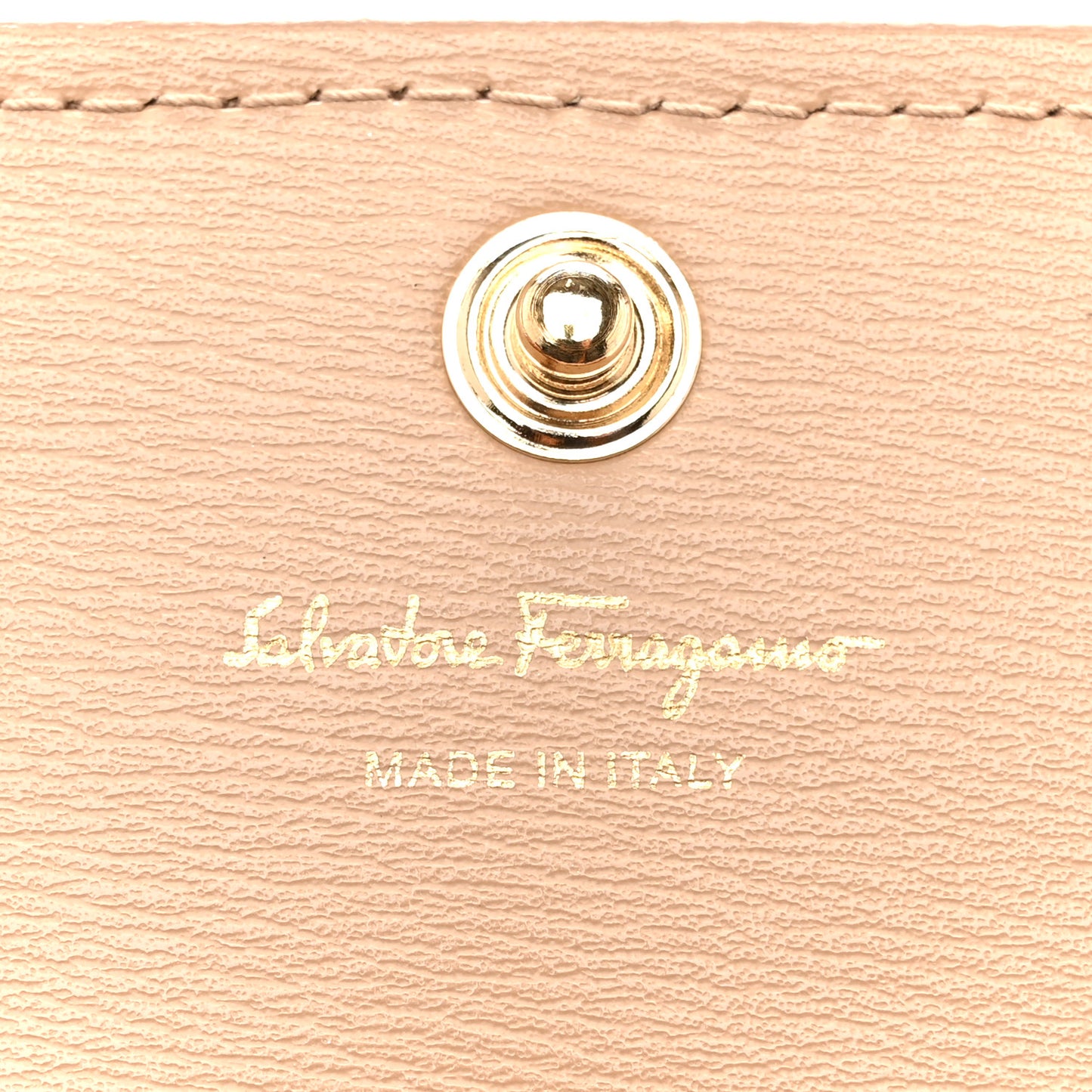 Calfskin City Wallet On Chain Almond