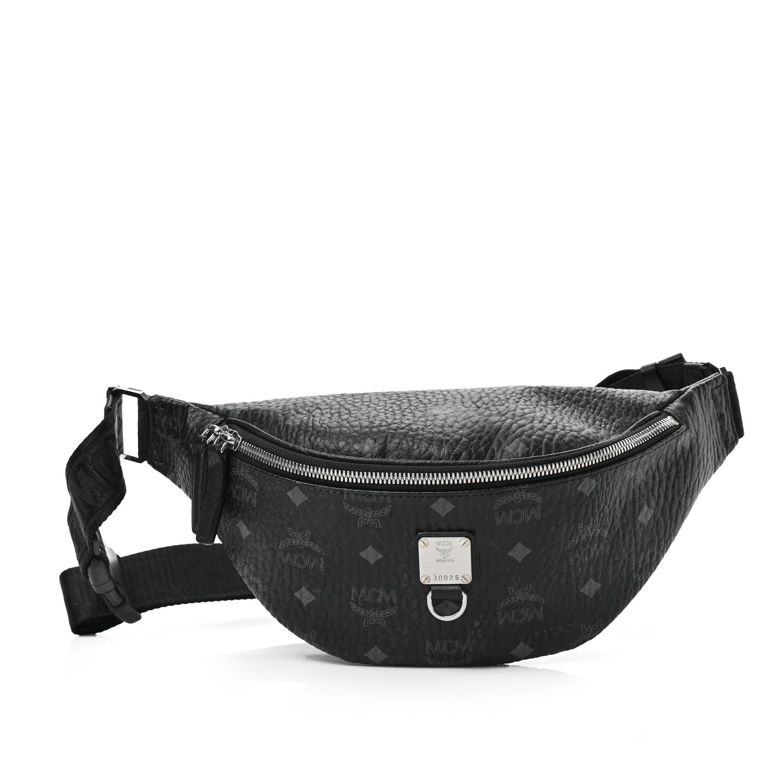 MCM Visetos Small Stark Belt Bag Black 1 of 8
