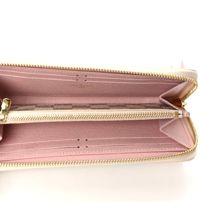 Louis Vuitton Damier Azur Clemence Wallet Rose Ballerine 5 of 7