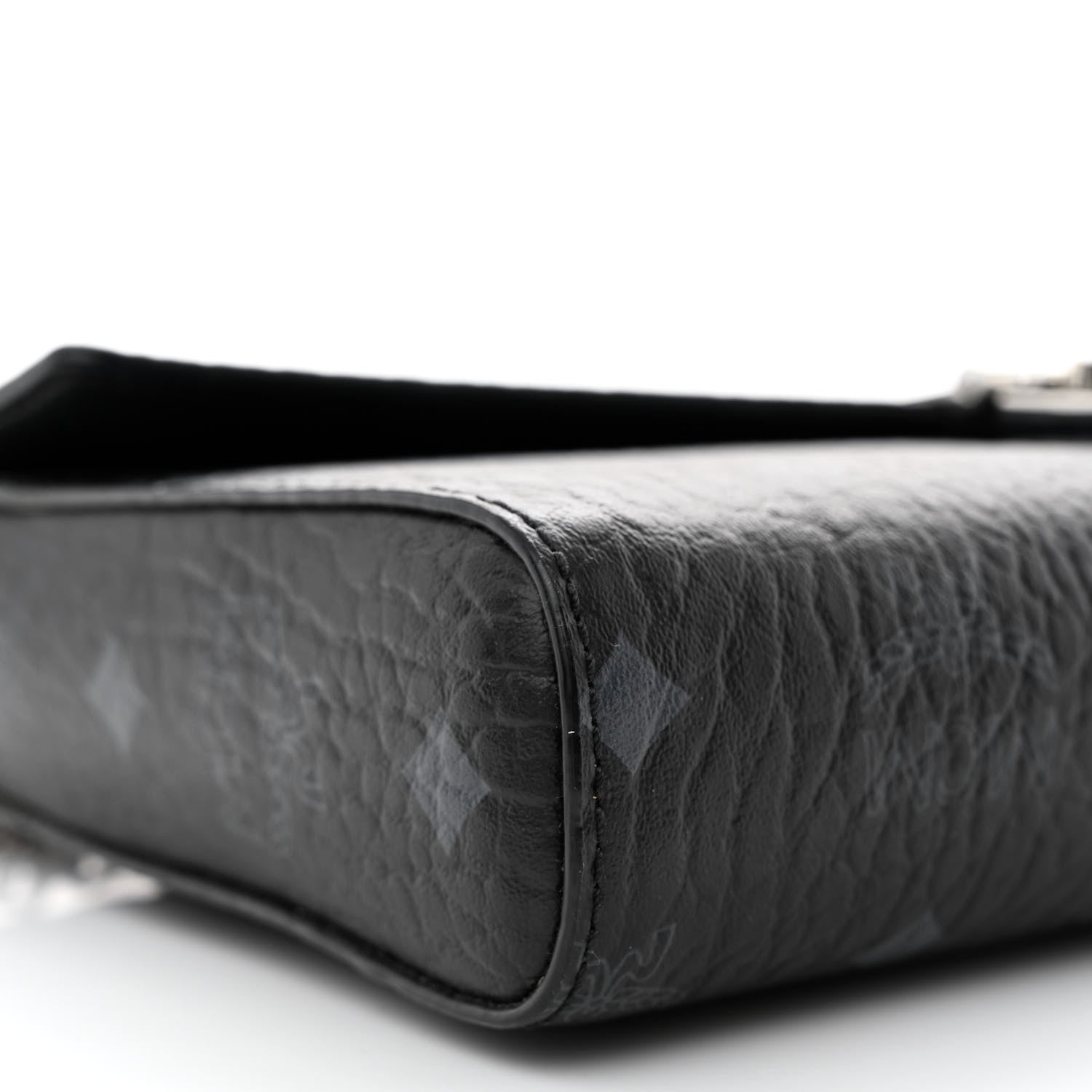 MCM Visetos Medium Tracy Crossbody Bag Black 9 of 10