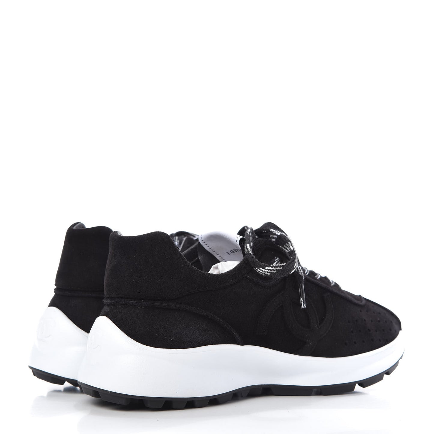 Suede Goatskin CC Sneakers 36.5 Black