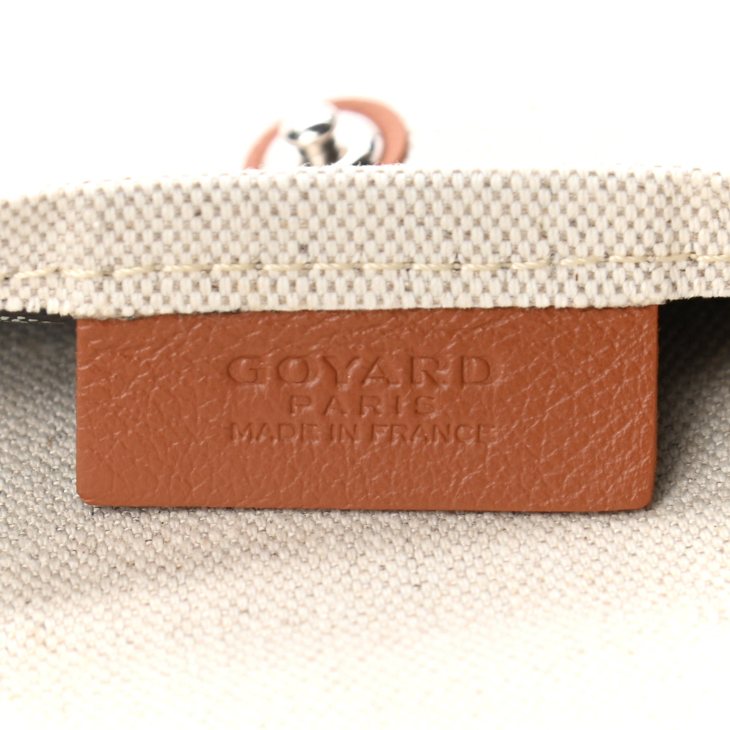 Goyardine Canvas Le Foulard Pouch Black Gold Off White