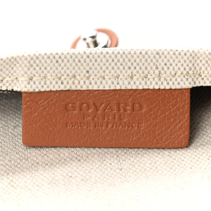Goyard Goyardine Canvas Le Foulard Pouch Black Gold Off White 6 of 7