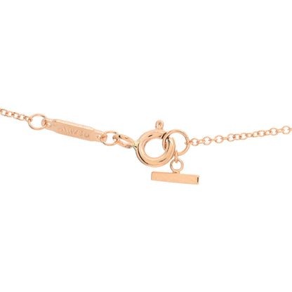Tiffany 18K Rose Gold Large T Smile Pendant Necklace 3 of 4