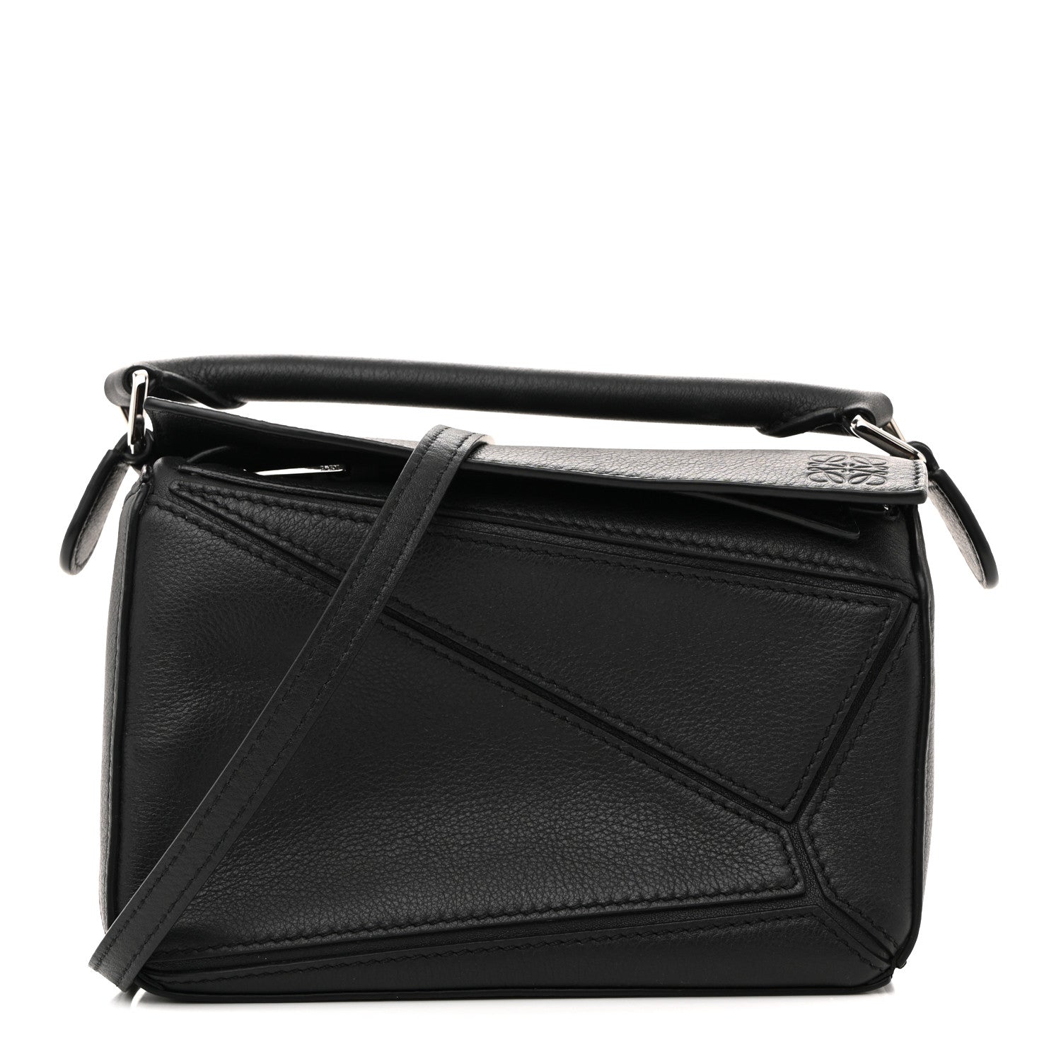 Loewe Calfskin Mini Puzzle Bag Black 1 of 21