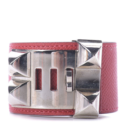 Hermes Epsom Collier de Chien CDC Bracelet S Rouge Casaque 1 of 6