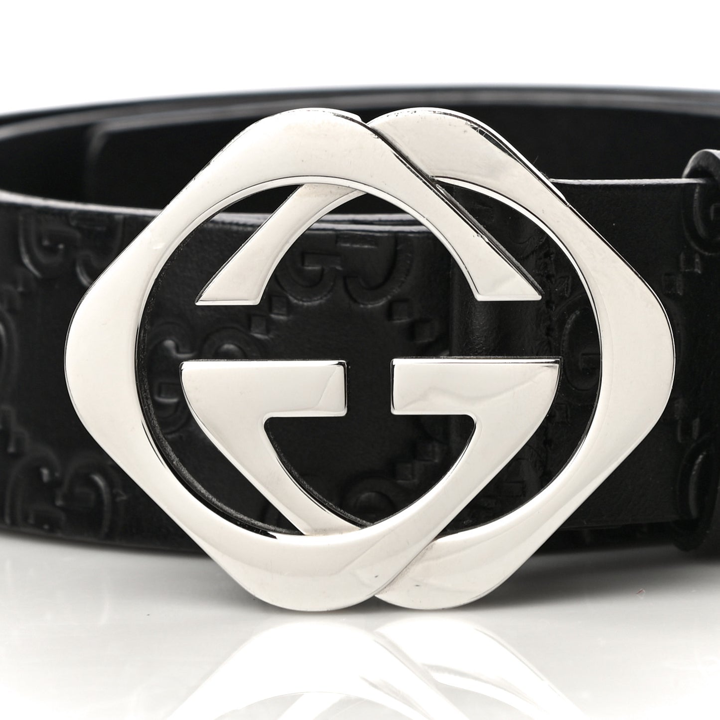 Guccissima Square G Belt 90 36 Black