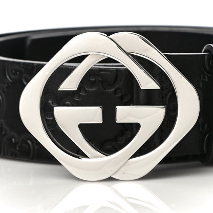 Gucci Guccissima Square G Belt 90 36 Black 2 of 10